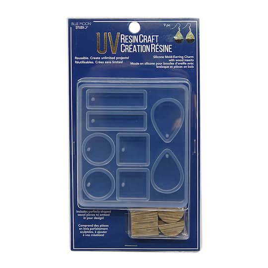 Blue Moon Studio™ UV Resin Craft Earring Charm Silicone Mold Kit